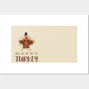 Happy turkey day Posters and Art